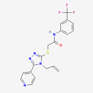 2-{[4-allyl-5-(4-pyridinyl)-4H-1,2,4-triazol-3-yl]thio}-N-[3-(trifluoromethyl)phenyl]acetamide