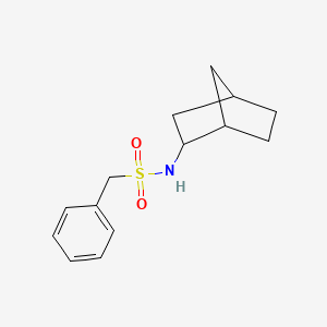 molecular formula C14H19NO2S B4428206 N-(bicyclo[2.2.1]hept-2-yl)-1-phenylmethanesulfonamide 