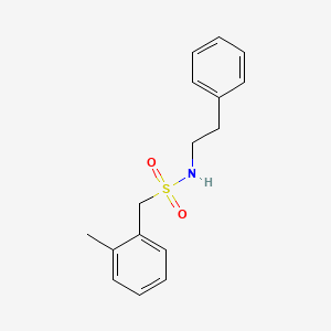 molecular formula C16H19NO2S B4428231 1-(2-methylphenyl)-N-(2-phenylethyl)methanesulfonamide 