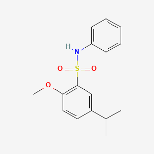 2-methoxy-N-phenyl-5-(propan-2-yl)benzenesulfonamide