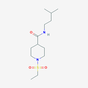 1-(ethylsulfonyl)-N-(3-methylbutyl)piperidine-4-carboxamide