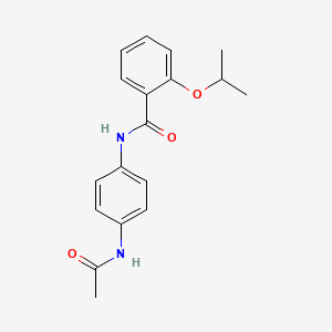 molecular formula C18H20N2O3 B4428257 N-(4-acetamidophenyl)-2-propan-2-yloxybenzamide 