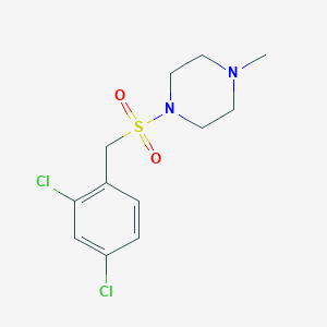 molecular formula C12H16Cl2N2O2S B4428297 1-[(2,4-dichlorobenzyl)sulfonyl]-4-methylpiperazine 