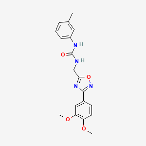 N-{[3-(3,4-dimethoxyphenyl)-1,2,4-oxadiazol-5-yl]methyl}-N'-(3-methylphenyl)urea