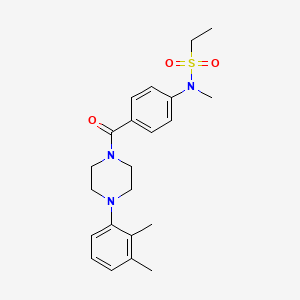 N-(4-{[4-(2,3-dimethylphenyl)-1-piperazinyl]carbonyl}phenyl)-N-methylethanesulfonamide