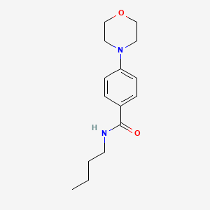 molecular formula C15H22N2O2 B4428379 N-butyl-4-(4-morpholinyl)benzamide 