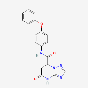 5-oxo-N-(4-phenoxyphenyl)-4,5,6,7-tetrahydro[1,2,4]triazolo[1,5-a]pyrimidine-7-carboxamide