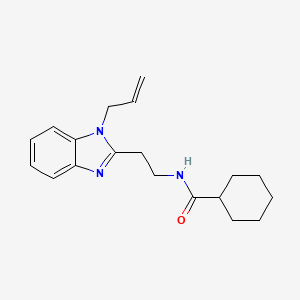 N-{2-[1-(prop-2-en-1-yl)-1H-1,3-benzodiazol-2-yl]ethyl}cyclohexanecarboxamide