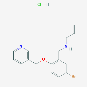 N-[5-bromo-2-(pyridin-3-ylmethoxy)benzyl]prop-2-en-1-amine hydrochloride