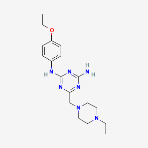 N-(4-ethoxyphenyl)-6-[(4-ethyl-1-piperazinyl)methyl]-1,3,5-triazine-2,4-diamine