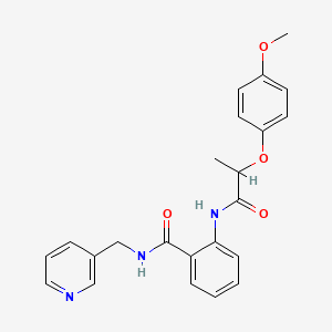 2-{[2-(4-methoxyphenoxy)propanoyl]amino}-N-(3-pyridinylmethyl)benzamide