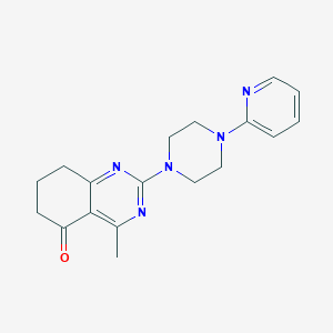 4-methyl-2-[4-(2-pyridinyl)-1-piperazinyl]-7,8-dihydro-5(6H)-quinazolinone