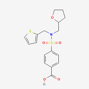 4-{[(tetrahydro-2-furanylmethyl)(2-thienylmethyl)amino]sulfonyl}benzoic acid