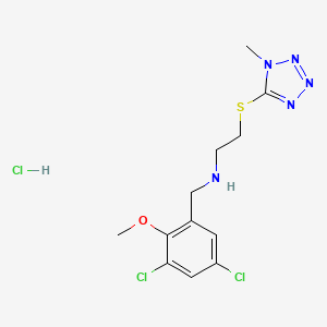 N-(3,5-dichloro-2-methoxybenzyl)-2-[(1-methyl-1H-tetrazol-5-yl)thio]ethanamine hydrochloride