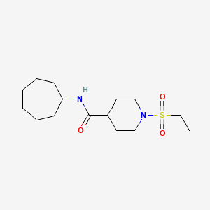 N-cycloheptyl-1-(ethylsulfonyl)-4-piperidinecarboxamide