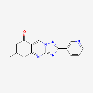 6-methyl-2-(3-pyridinyl)-6,7-dihydro[1,2,4]triazolo[5,1-b]quinazolin-8(5H)-one