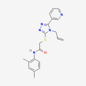 molecular formula C20H21N5OS B4428598 2-{[4-allyl-5-(3-pyridinyl)-4H-1,2,4-triazol-3-yl]thio}-N-(2,4-dimethylphenyl)acetamide 