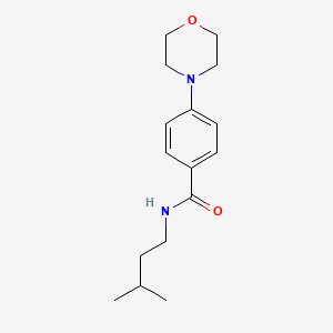 N-(3-methylbutyl)-4-(4-morpholinyl)benzamide