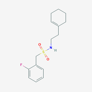 N-[2-(1-cyclohexen-1-yl)ethyl]-1-(2-fluorophenyl)methanesulfonamide