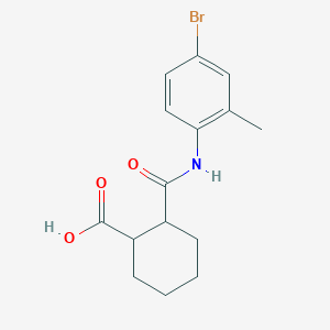 molecular formula C15H18BrNO3 B4428704 2-{[(4-bromo-2-methylphenyl)amino]carbonyl}cyclohexanecarboxylic acid CAS No. 324061-22-5