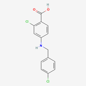 2-chloro-4-[(4-chlorobenzyl)amino]benzoic acid