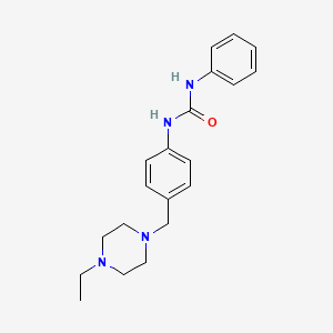 N-{4-[(4-ethyl-1-piperazinyl)methyl]phenyl}-N'-phenylurea