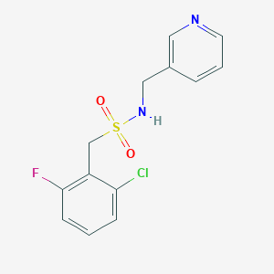 1-(2-chloro-6-fluorophenyl)-N-(3-pyridinylmethyl)methanesulfonamide