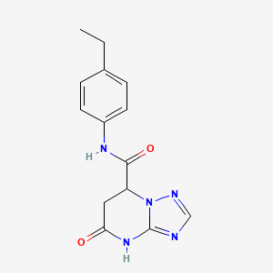 N-(4-ethylphenyl)-5-oxo-4,5,6,7-tetrahydro[1,2,4]triazolo[1,5-a]pyrimidine-7-carboxamide