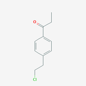 B044288 1-Propanone, 1-[4-(2-chloroethyl)phenyl]- CAS No. 117922-95-9