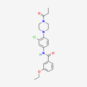 N-[3-chloro-4-(4-propionyl-1-piperazinyl)phenyl]-3-ethoxybenzamide