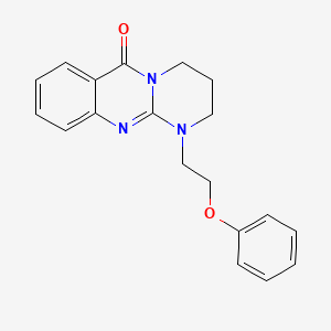 1-(2-phenoxyethyl)-1,2,3,4-tetrahydro-6H-pyrimido[2,1-b]quinazolin-6-one