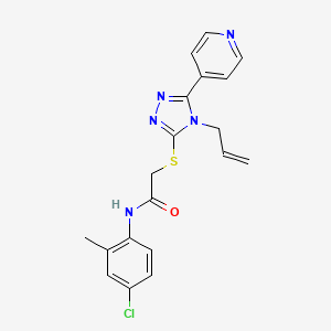 2-{[4-allyl-5-(4-pyridinyl)-4H-1,2,4-triazol-3-yl]thio}-N-(4-chloro-2-methylphenyl)acetamide