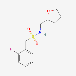 1-(2-fluorophenyl)-N-(tetrahydro-2-furanylmethyl)methanesulfonamide