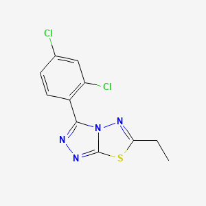 molecular formula C11H8Cl2N4S B4428864 3-(2,4-dichlorophenyl)-6-ethyl[1,2,4]triazolo[3,4-b][1,3,4]thiadiazole 