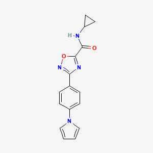 N-cyclopropyl-3-[4-(1H-pyrrol-1-yl)phenyl]-1,2,4-oxadiazole-5-carboxamide