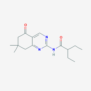 molecular formula C16H23N3O2 B4428891 N-(7,7-dimethyl-5-oxo-5,6,7,8-tetrahydro-2-quinazolinyl)-2-ethylbutanamide 