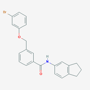 3-[(3-bromophenoxy)methyl]-N-(2,3-dihydro-1H-inden-5-yl)benzamide