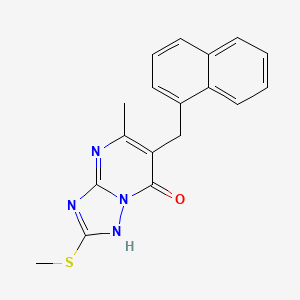 5-methyl-2-(methylthio)-6-(1-naphthylmethyl)[1,2,4]triazolo[1,5-a]pyrimidin-7(4H)-one