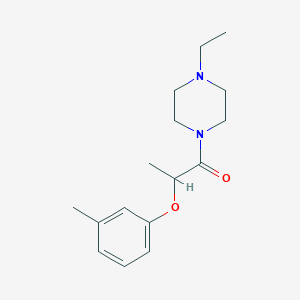 1-ethyl-4-[2-(3-methylphenoxy)propanoyl]piperazine