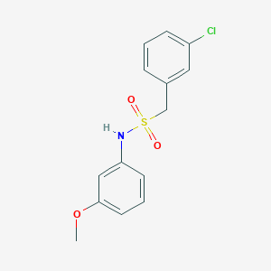 1-(3-chlorophenyl)-N-(3-methoxyphenyl)methanesulfonamide