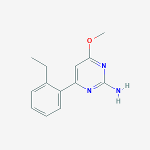 molecular formula C13H15N3O B4428947 4-(2-ethylphenyl)-6-methoxypyrimidin-2-amine 