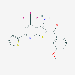 [3-Amino-6-(2-thienyl)-4-(trifluoromethyl)thieno[2,3-b]pyridin-2-yl](3-methoxyphenyl)methanone