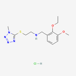 N-(2-ethoxy-3-methoxybenzyl)-2-[(1-methyl-1H-tetrazol-5-yl)thio]ethanamine hydrochloride