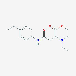 2-(4-ethyl-2-oxo-3-morpholinyl)-N-(4-ethylphenyl)acetamide