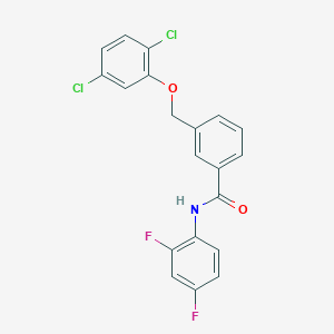 molecular formula C20H13Cl2F2NO2 B442898 3-[(2,5-dichlorophenoxy)methyl]-N-(2,4-difluorophenyl)benzamide 