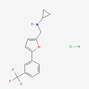 N-({5-[3-(trifluoromethyl)phenyl]-2-furyl}methyl)cyclopropanamine hydrochloride