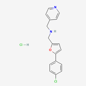 {[5-(4-chlorophenyl)-2-furyl]methyl}(4-pyridinylmethyl)amine hydrochloride