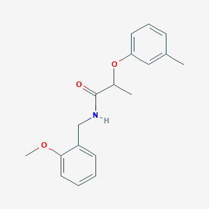 N-(2-methoxybenzyl)-2-(3-methylphenoxy)propanamide