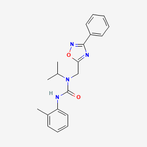 N-isopropyl-N'-(2-methylphenyl)-N-[(3-phenyl-1,2,4-oxadiazol-5-yl)methyl]urea