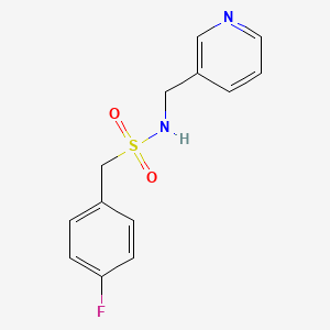 molecular formula C13H13FN2O2S B4429056 1-(4-fluorophenyl)-N-(3-pyridinylmethyl)methanesulfonamide 